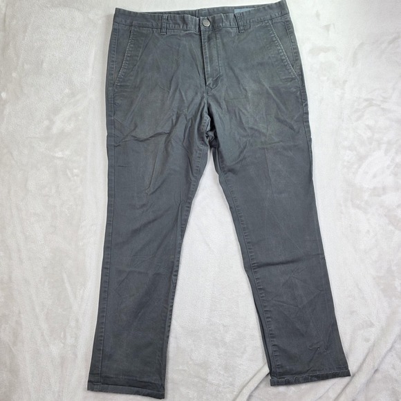 Bonobos Other - Bonobos Chino Pants Mens 36x30 Gray‎ Stretch Casual Slant Pockets Flat Front